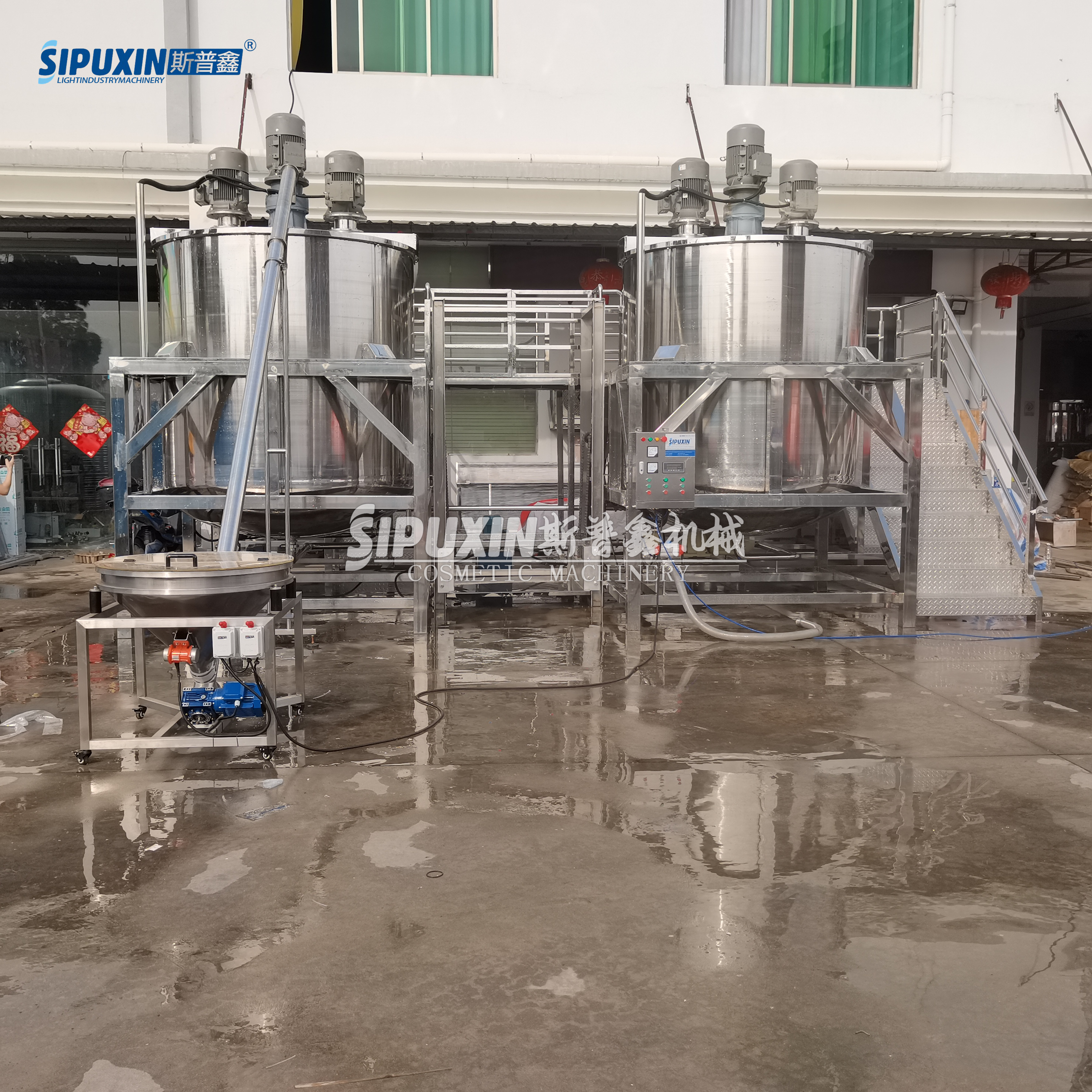 SPX 6000L Monolayer Industrial Mixing مع 3 محركات