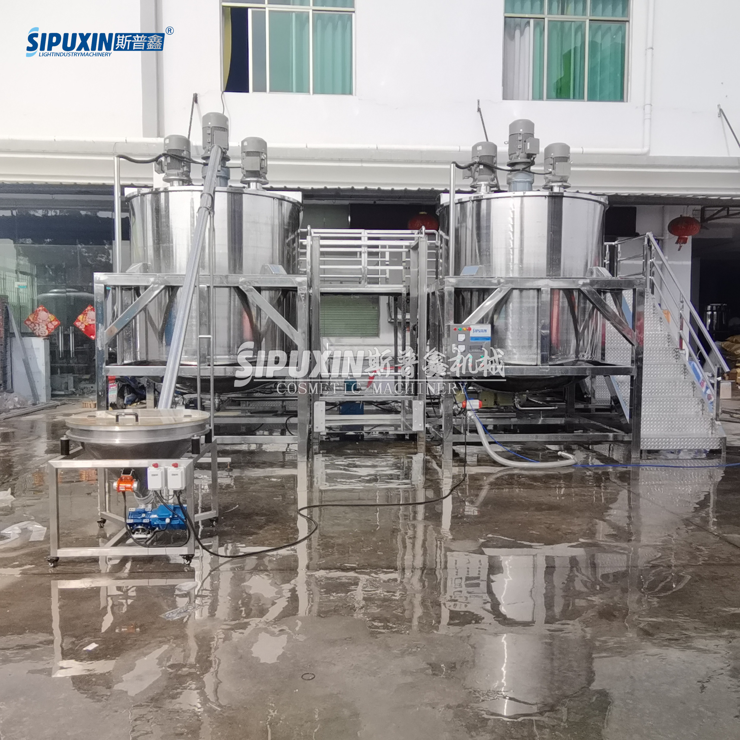 SPX 6000L Monolayer Industrial Mixing مع 3 محركات