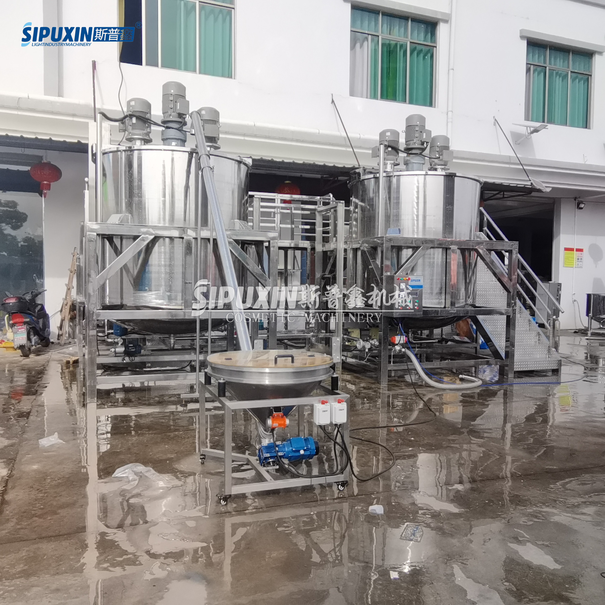 SPX 6000L Monolayer Industrial Mixing مع 3 محركات